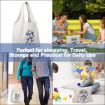 CGBE Canvas Tote Bag, Reusable Grocery Bags With Inner Pocket, Large Capacity Shopping Tote Bag For Women Machine Washable - Image 6